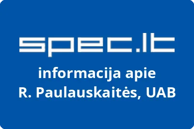 R. Paulauskaitės, UAB | spec.lt