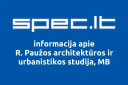 R. Paužos architektūros ir urbanistikos studija, MB | spec.lt
