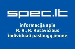 R. R., R. Rutavičiaus individuali paslaugų įmonė | spec.lt