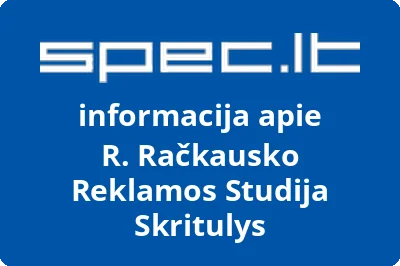 R. Račkausko Reklamos Studija Skritulys
