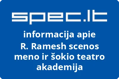 Rajyashree Ramesh scenos meno ir šokio teatro akademija