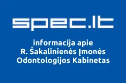 R. Šakalinienės Įmonės Odontologijos Kabinetas | spec.lt