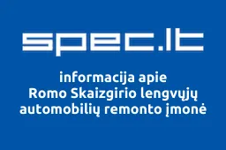 Romo Skaizgirio lengvųjų automobilių remonto įmonė iliustracija