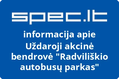 Radviliškio autobusų parkas, UAB | spec.lt