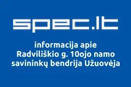 Radviliškio g. 10ojo namo savininkų bendrija Užuovėja | spec.lt