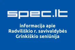 Radviliškio r. savivaldybės Grinkiškio seniūnija | spec.lt