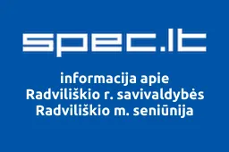 Radviliškio r. savivaldybės Radviliškio m. seniūnija | spec.lt