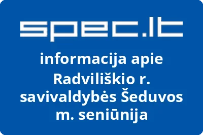 Radviliškio r. savivaldybės Šeduvos m. seniūnija