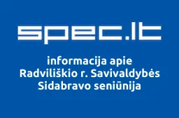 Radviliškio r. Savivaldybės Sidabravo seniūnija | spec.lt