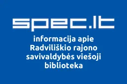 Radviliškio rajono savivaldybės viešoji biblioteka iliustracija