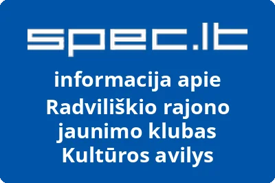 Radviliškio rajono jaunimo klubas Kultūros avilys | spec.lt