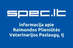 Raimondos Plieniūtės Veterinarijos Paslaugų, IĮ iliustracija