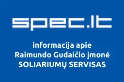Raimundo Gudaičio įmonė SOLIARIUMŲ SERVISAS
