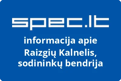 Raizgių Kalnelis, sodininkų bendrija