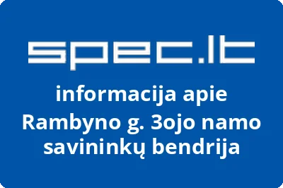 Rambyno g. 3ojo namo savininkų bendrija | spec.lt