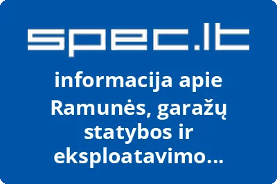Ramunės, garažų statybos ir eksploatavimo bendrija