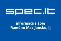 Ramūno Macijausko, IĮ | spec.lt