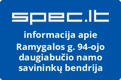 Ramygalos g. 94ojo daugiabučio namo savininkų bendrija | spec.lt