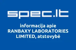 RANBAXY LABORATORIES LIMITED, atstovybė | spec.lt