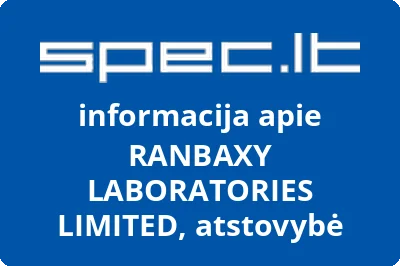 RANBAXY LABORATORIES LIMITED, atstovybė