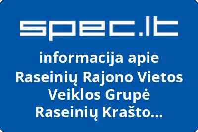 Raseinių Rajono Vietos Veiklos Grupė Raseinių Krašto Bendrija