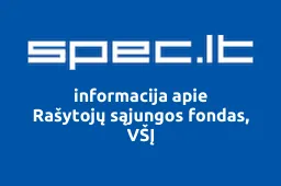 Rašytojų sąjungos fondas, VŠĮ | spec.lt