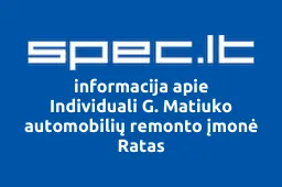 Individuali G. Matiuko automobilių remonto įmonė Ratas iliustracija