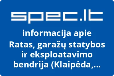 Ratas, garažų statybos ir eksploatavimo bendrija (Klaipėda, Dubysos g. 31G)