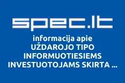 Vilniaus miesto projektai, UAB | spec.lt