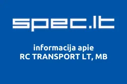 RC TRANSPORT LT, MB | spec.lt