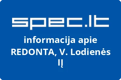 REDONTA, V. Lodienės, IĮ | spec.lt