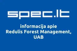 Redulis Forest Management, UAB | spec.lt