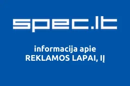 REKLAMOS LAPAI, IĮ | spec.lt