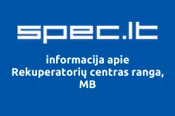 Rekuperatorių centras ranga, MB | spec.lt