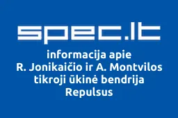 R. Jonikaičio ir A. Montvilos tikroji ūkinė bendrija Repulsus iliustracija