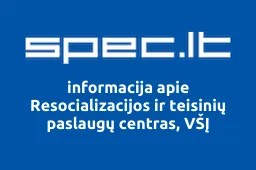 Resocializacijos ir teisinių paslaugų centras, VŠĮ | spec.lt
