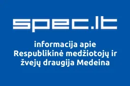 Respublikinė medžiotojų ir žvejų draugija Medeina iliustracija