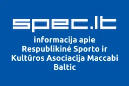Respublikinė Sporto ir Kultūros Asociacija Maccabi Baltic | spec.lt