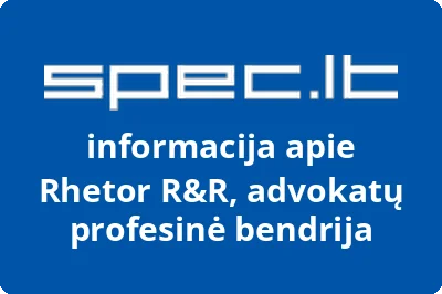 Rhetor R&R, advokatų profesinė bendrija