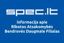Ribotos Atsakomybės Bendrovės Daugmale Filialas | spec.lt
