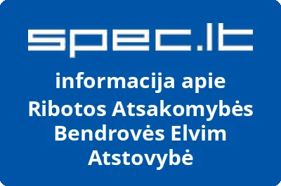 Ribotos Atsakomybės Bendrovės Elvim Atstovybė