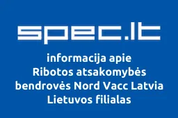Ribotos atsakomybės bendrovės Nord Vacc Latvia Lietuvos filialas