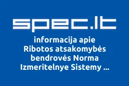 Ribotos atsakomybės bendrovės Norma Izmeritelnye Sistemy atstovybė Lietuvoje | spec.lt