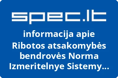 Ribotos atsakomybės bendrovės Norma Izmeritelnye Sistemy atstovybė Lietuvoje