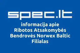 Ribotos Atsakomybės Bendrovės Norwex Baltic Filialas | spec.lt