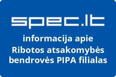 Ribotos atsakomybės bendrovės PIPA filialas