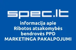 Ribotos atsakomybės bendrovės PPD MARKETINGA PAKALPOJUMI filialas iliustracija