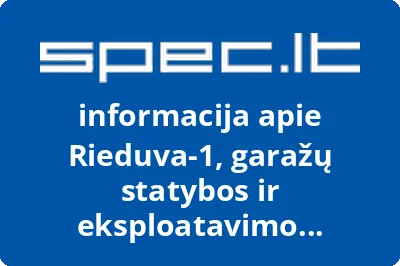 Rieduva-1, garažų statybos ir eksploatavimo bendrija