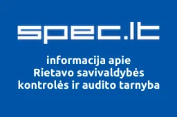 Rietavo savivaldybės kontrolės ir audito tarnyba | spec.lt