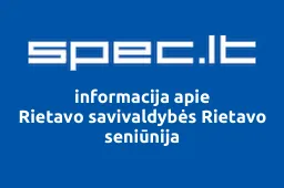 Rietavo savivaldybės Rietavo seniūnija | spec.lt